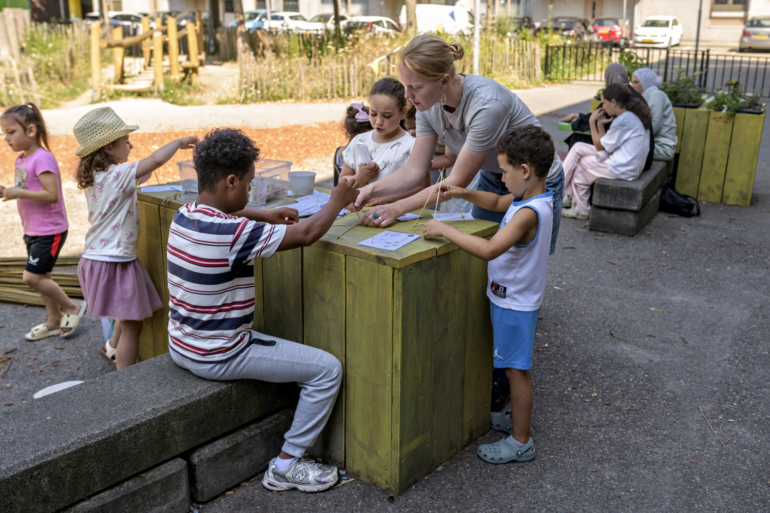 De Kinder Klimaat Bank in gebruik - foto David Rozing